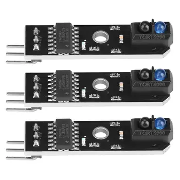 

3pcs 1-channel Infrared Reflection Tracking Sensor Module Smart Car Black/White Line Detection new