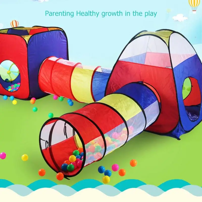 4 шт Портативный детские Манеж Для детей мяч складной бассейн Up Play палатка-туннель играть дома хижине помещении на открытом воздухе игрушки