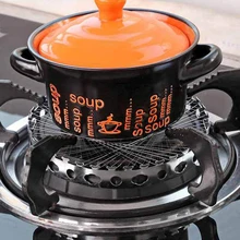 Круглая сетка для газовой плиты из нержавеющей стали энергосберегающая плита ветрозащитная металлическая проволочная Крышка Чехол адаптер для кухонных принадлежностей