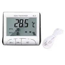 Внутренний и наружный электронный термометр и гигрометр цифровой термометр с зондом термометр