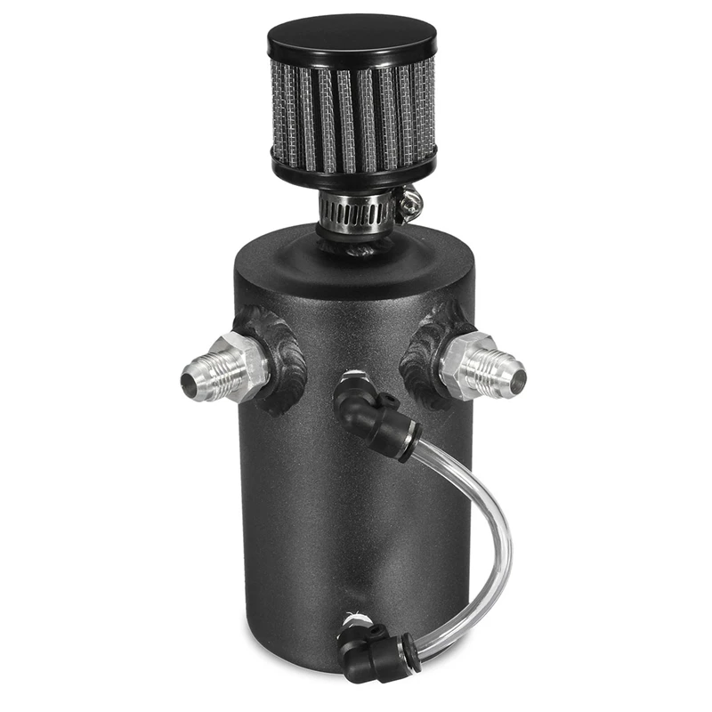 

Durable 750ml Multi-color Aluminum Baffled Car Oil Catch Tank Can Reservoir Universal Oil Catch Tank Cans with Breather Filter
