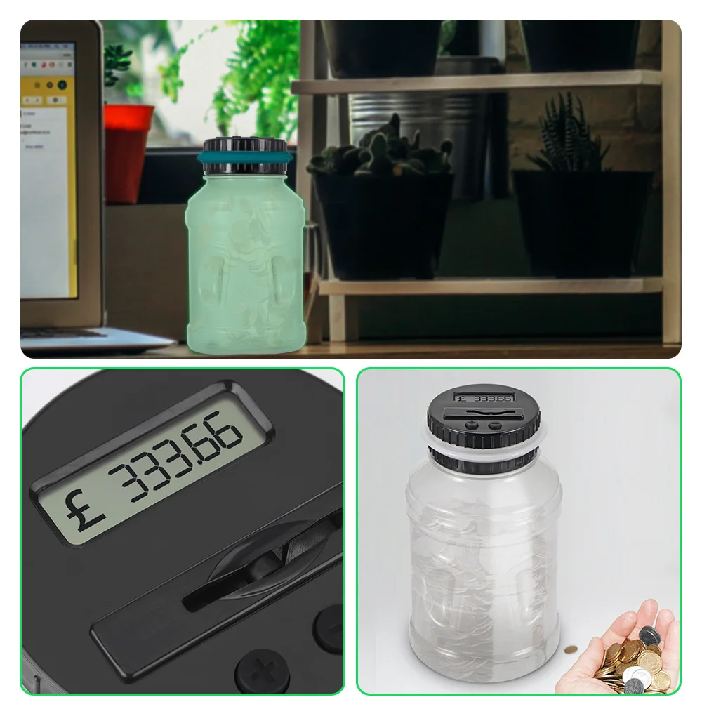 2.5L Piggy Electronic Digital Bank Counter Coin LCD Counting Coin Money