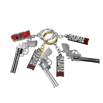 

Zinc Alloy Gun Key Ring Game Keychain Car Key Holder Interior Accessories Gift For Friend Auto Accessories