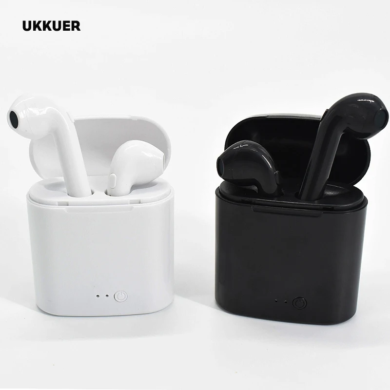 

i7s TWS Earphone A Pair Stereo Earbud For iPhone Mobile Phone Wireless Bluetooth Music Sport Headset With Portable Charging Box