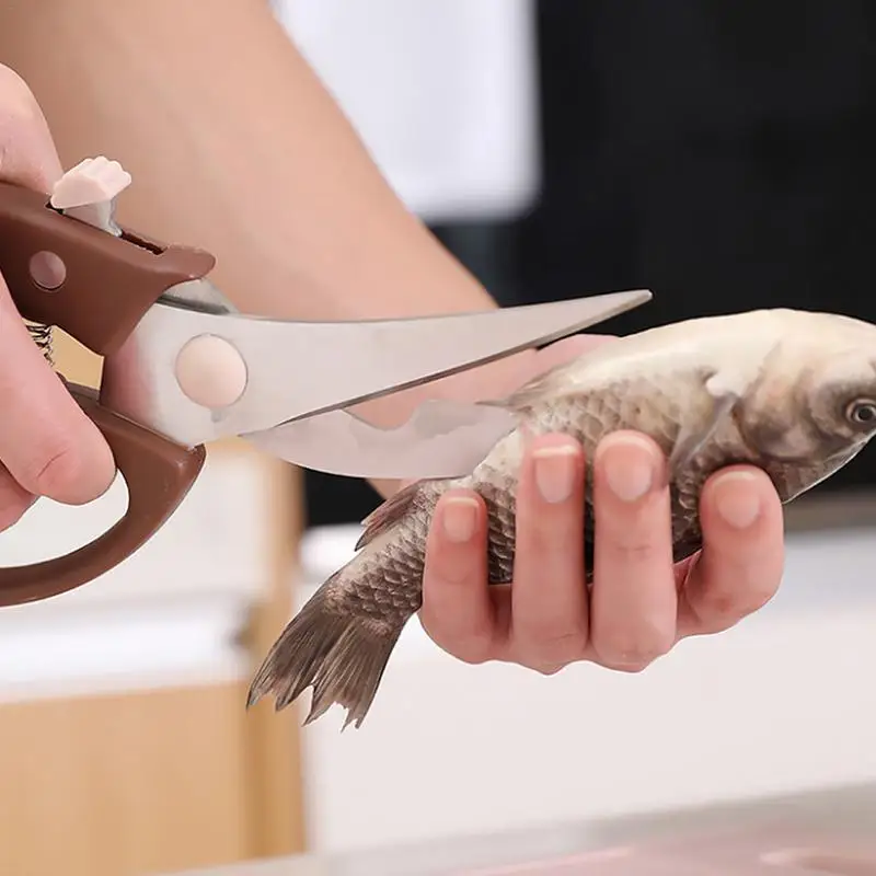 

Multifunction Poultry Kitchen Chicken Bone Meat Vegetable Scissors Artifact Household Food Scissors Chopping Board Kitchen Knife