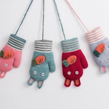 Милые женские зимние теплые вязаные новые модные горячие для женщин и девочек ручной полный палец наручные перчатки