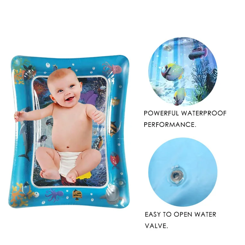 2019 Creative Dual Use Toy Baby Inflatable Patted Pad Baby Inflatable Water Cushion Prostrate Water Cushion Play Mat Fun Pat Pad