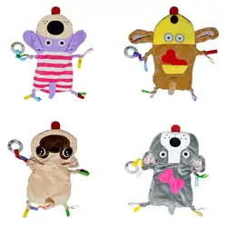 Для новорожденных милые Playmate плюшевые игрушки куклы животных дети мультфильм Животные Ручной Колокол Детская Игрушка прорезыватель