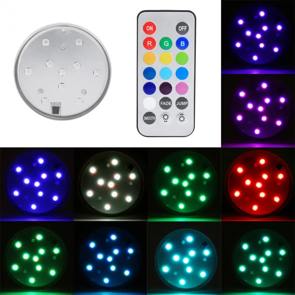 

Fishing Pool Light 10led Colorful Waterproof Underwater Light Electronic Lighting Landscape Light Boats And Yachts High Quality