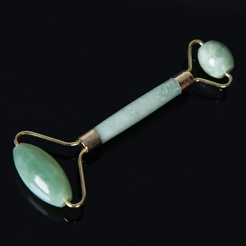 

Jade Roller Facial MassageFace Lift Anti Wrinkle Anti Cellulite Body Head Neck Beauty Double Rollers Relaxation Slimming Tool