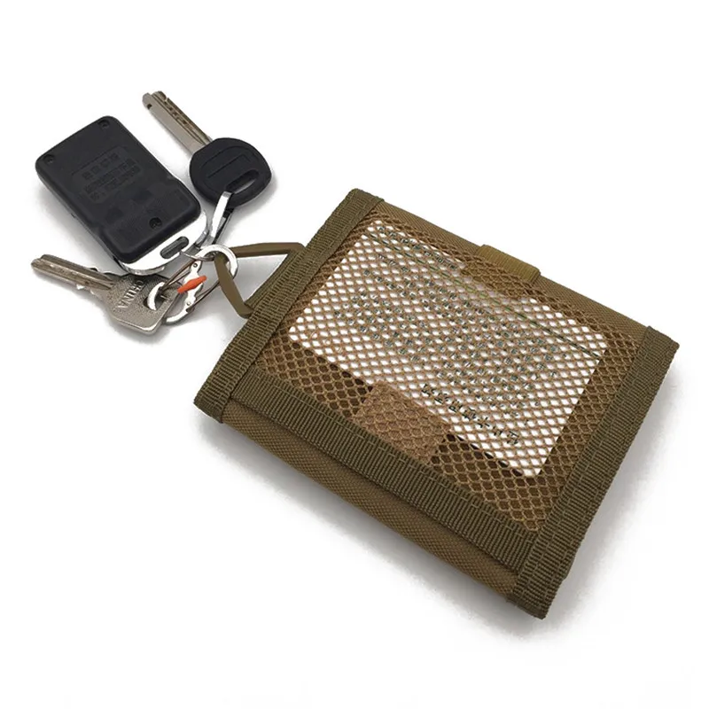 

Outdoor Tactical 600D Nylon Wallet Multifunction Waterproof Sports Purse Molle Card Pocket Key Hanging Bag Army
