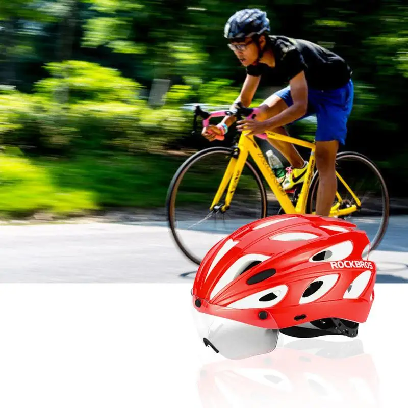 

Portable Lightweight Specialized Mountain Cycling Helmet Road Bike Helmet with Goggle for Men Women