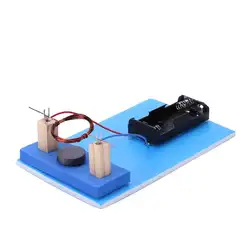 DIY DC Электрический двигатель пластик металл учебный микроскоп эксперимент материал игрушка