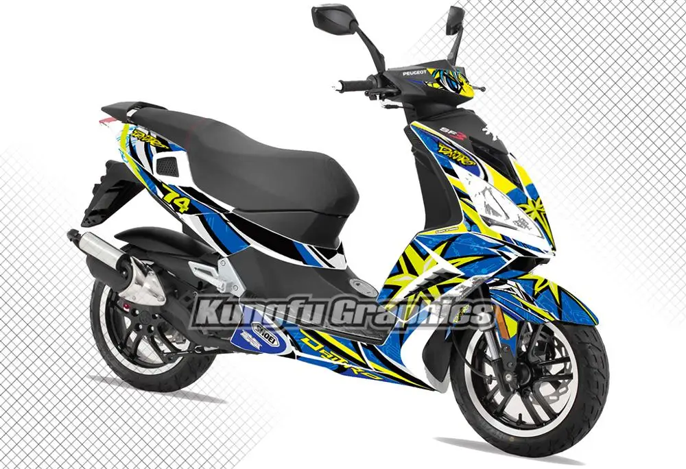 

KUNGFU GRAPHICS Full Coverage Decals Custom Vinyl Stickers Vehicle Wraps Decor Self Adhesive for Peugeot Speedfight 3 Daijiro