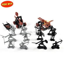 Ancient The Middle Age Military Model Playset Toy,12 Solider:Archers+Axeman+Swordman,2 Chariot: Stone Thrower+Catapults Ballista Ancient The Middle Age Military Model Playset Toy,12 Solider:Archers+Axeman+Swordman,2 Chariot: Stone Thrower+Catapults Ballista
