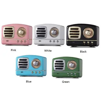 

Retro Bluetooth Speaker Mobile Phone Innovative Radio Retro Portable Mini Speakers Support U Disk TF Card Audio Output 5 Color