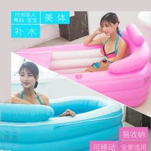 Экологичный ПВХ материал складной взрослый надувной теплый сауна ванна с электрическим насосом