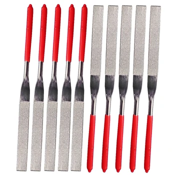 

Shina 10pcs 3x140mm Flat Diamond Grit File Set Sharpening Tool For Wood Metal Plastic
