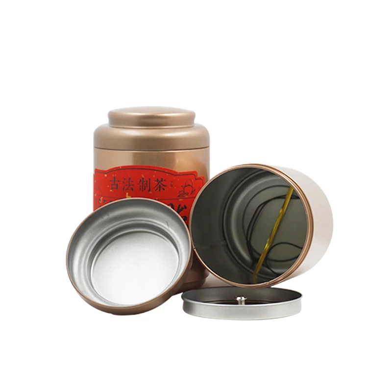 

Xin Jia Yi Packaging Metal Tin Can Double Lids Black Tea Gift 4 Liter Tin Can Coffee Tin Can Container Large Sizes Metal Boxes