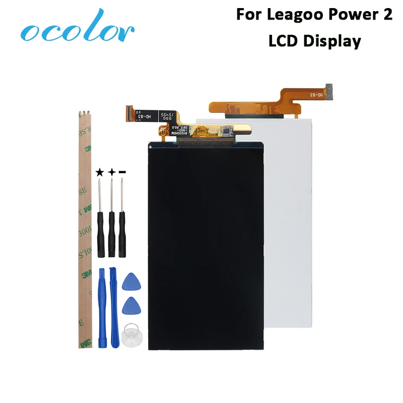 

ocolor For Leagoo Power 2 LCD Display Screen New Tested Assembly For Leagoo Power 2 Phone Digital Accessory +Tools +Adhesive