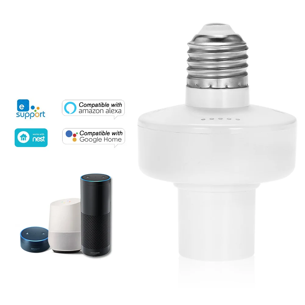 EWeLink WiFi Smart Light Bulb Holder E27 Wireless Lamp Compatible with Amazon Alexa &amp for Google Home/Nest Home | Электроника