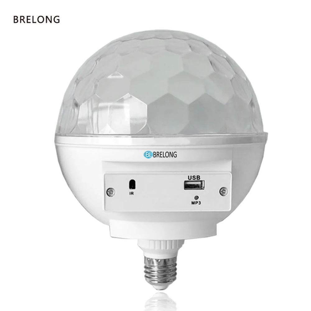 

E27 LED RGB Bluetooth Music Disco Ball Light For Party Party Christmas Wedding 7 Colors Mode Professional Stage Lighting Effect