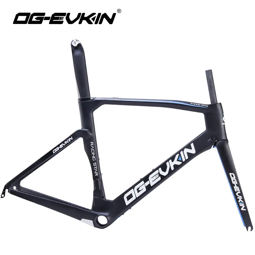 OG-EVKIN Super Light Bicycle Frameset DI2 Mechanical Cycling Carbon Road Bike Frame 2018 48cm 50cm 52cm 54cm | Спорт и развлечения