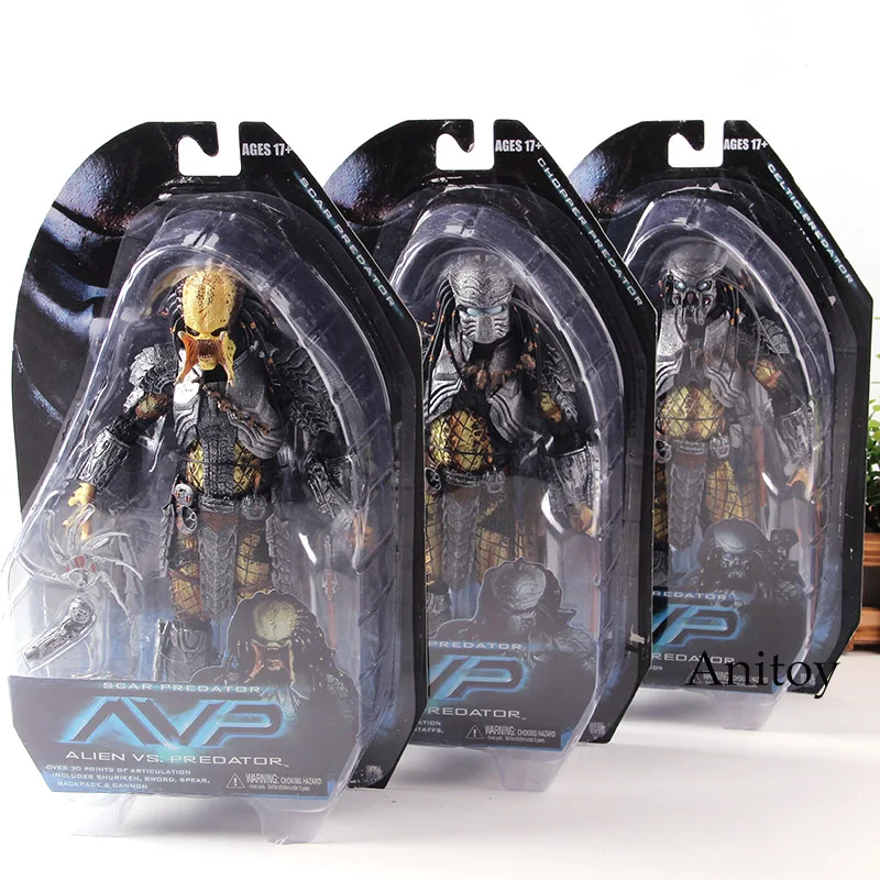 

Aliens vs. Predator Celtic Scar Chopper Predator NECA AVP Action Figures PVC Collection Model Toys