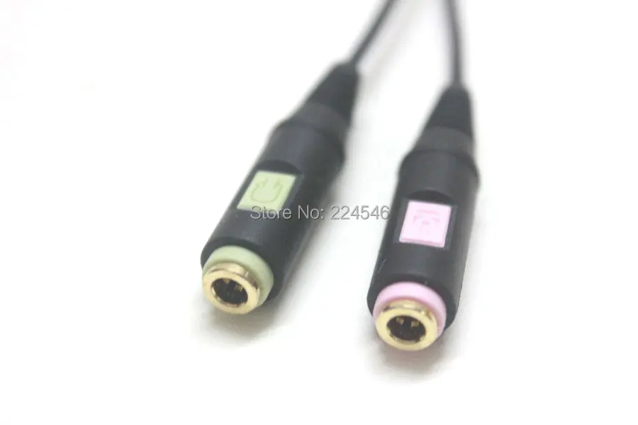 Оригинальный PCV 05 комбо аудио адаптер стерео разъем для Senn heiser PC 151 310 320 330 PC|Кабели