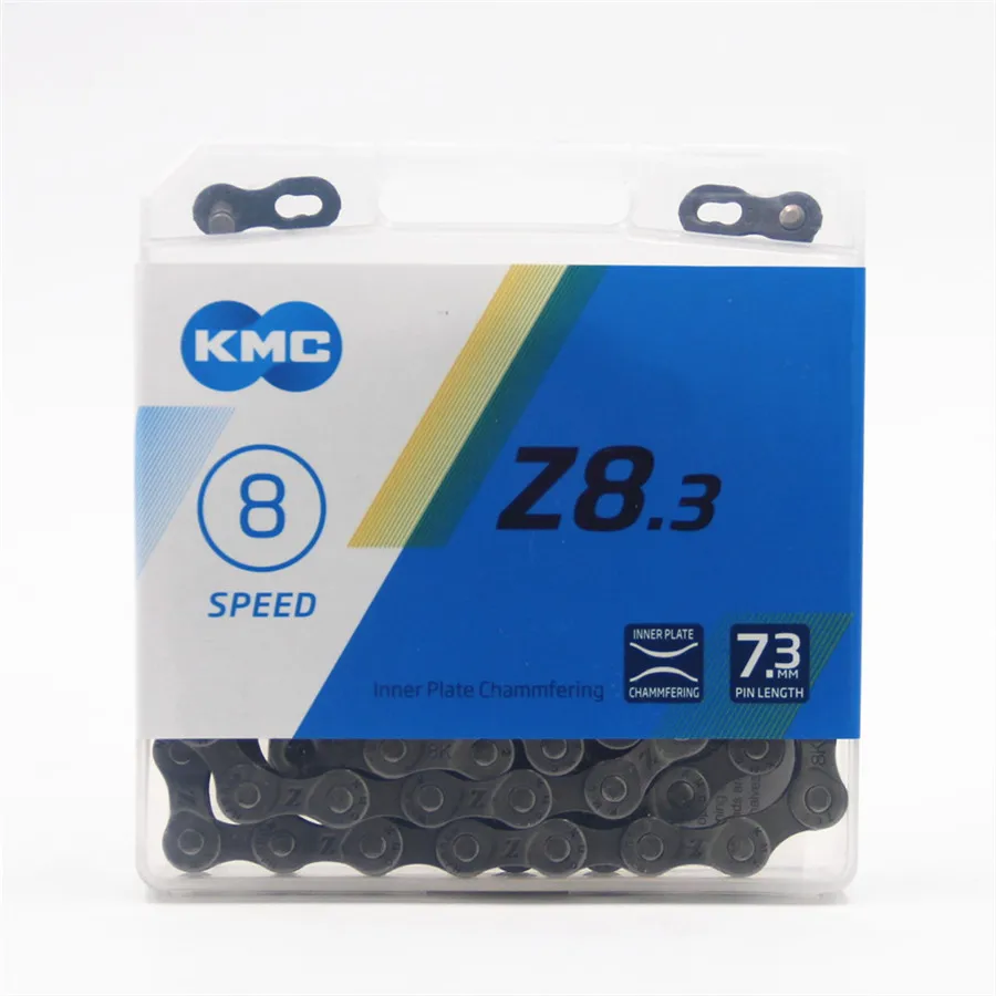 Цепь KMC Z8.3 для горного велосипеда 8 скоростей оригинальная цепь Z8 и дорожного 116L