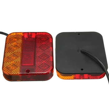 

1 Pair LED tail lights headlights universal truck towing caravans 12 / 24V