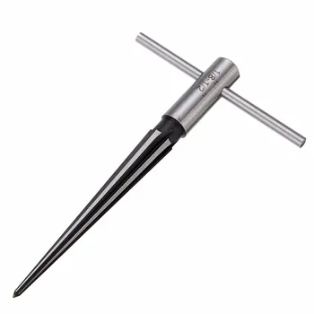 

1pc 3-13mm 1:10 Bridge Pin Hole Hand Held Reamer 1/8"-1/2" 6 Fluted T Handle Tapered Chamfer