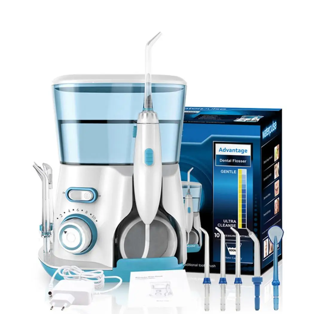 

Waterpulse V300R 800ml Capacity Oral Hygiene For Family Care Water Flosser With 5 Tips Electric Oral Irrigator Dental Flosser