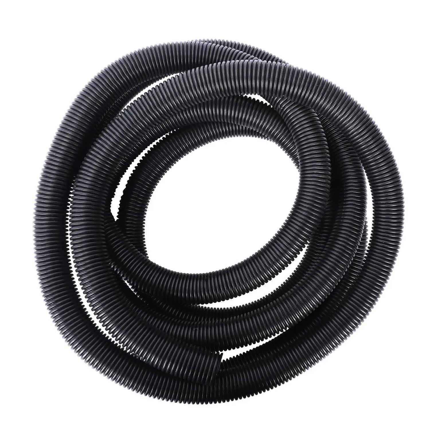 Corrugated Wire Cable Conduit Tubing Tube Pipe 28mm OD 3.6M Long Black