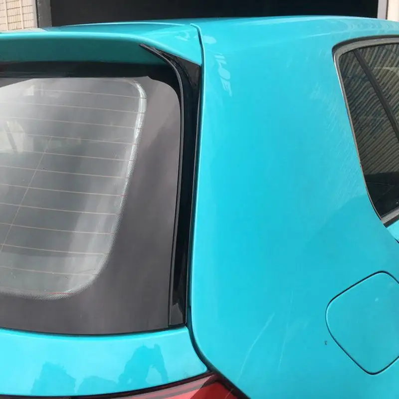

Piano Black For GOLF 7 7.5 MK7 MK7.5 R GTE GTD 2013 - 2018 Car Back Rear Window Side Spoiler Wing Cover Trim --Not For GTI