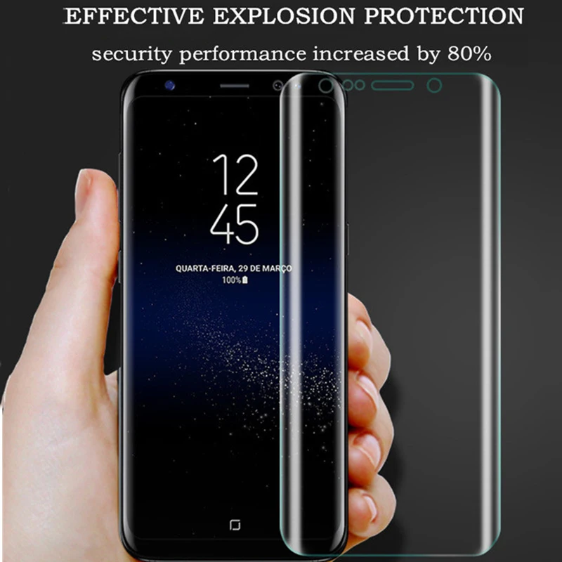 Защитная пленка для galaxy s7 s9 samsung s6 s8 s 7 8 9 9s edge plus 3D изогнутая мягкая с полным