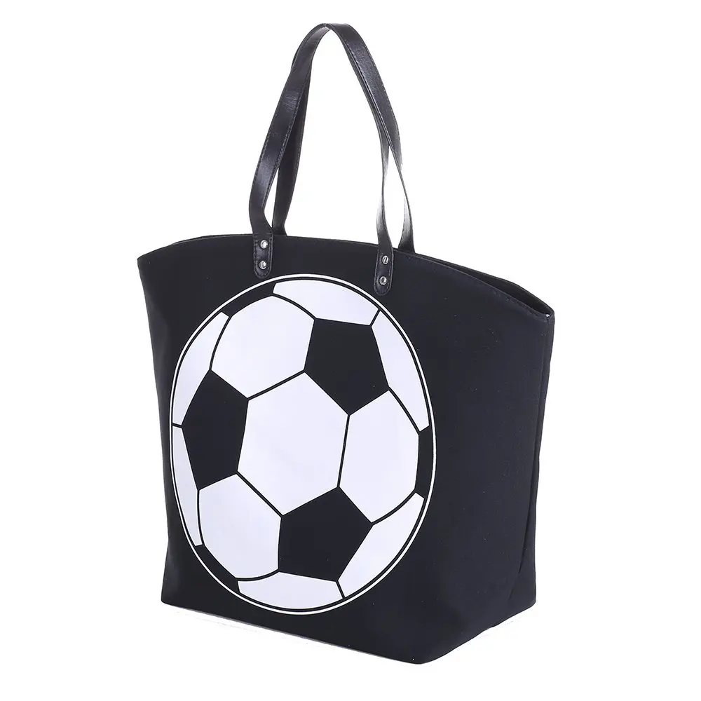 

Large Baseball Tote Bag Sports Prints Utility Tote-soccer