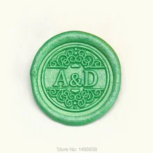 Начальная печать воска, пользовательский воск Свадебное приглашение печать, персонализировать начальный воск уплотнение штамп, обволакивает печать
