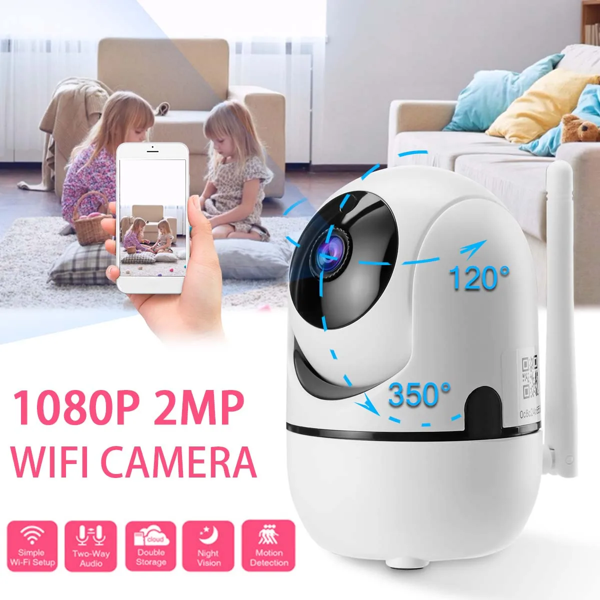 

1080P Cloud Wireless IP Camera Intelligent Auto Tracking Of Human Home Security Surveillance CCTV Network Mini Wifi Cam