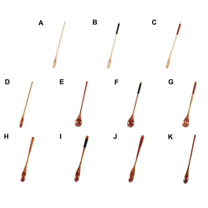 

Creative Stirred Spoon Organic Bamboo Cooking Serving Utensil Set Coffee Tea Stirrer Spoon Wooden Stirrer Mini Swizzle Sticks
