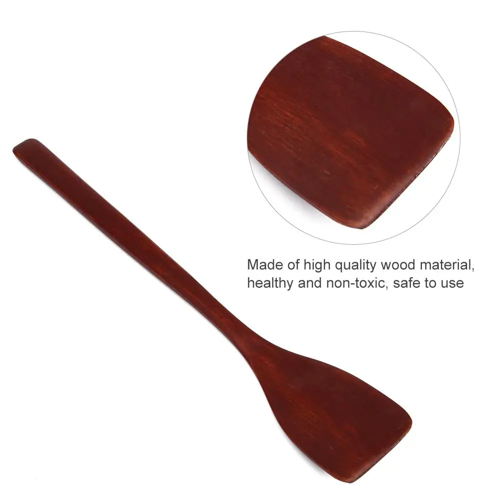 Нет-палка деревянная лопатка Тернер мини жареные кухонная лопатка кухни посуда Лопата для домашнего использования