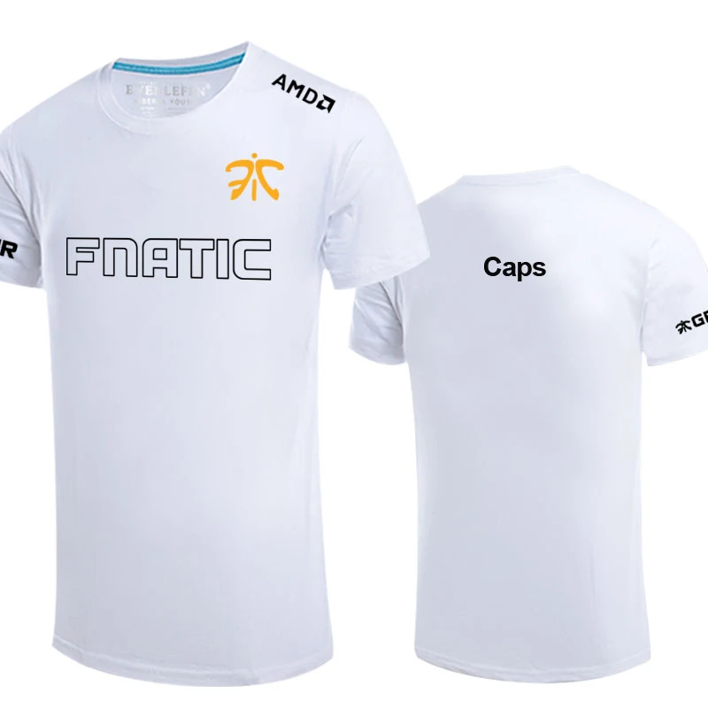 League of Legends S8 Final Fnatic футболка с коротким рукавом harajuku Игра LOL Team FNC хлопковые топы