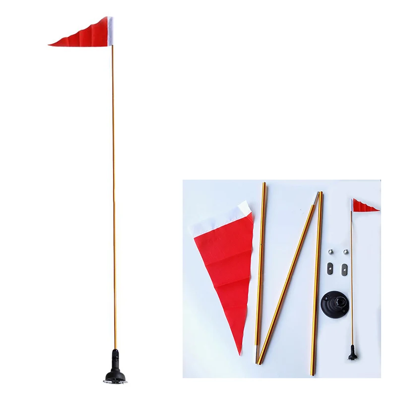 

Lightweight 47 Canoe Kayak Safety Flag Whip & Pennant with Flush Mount Base