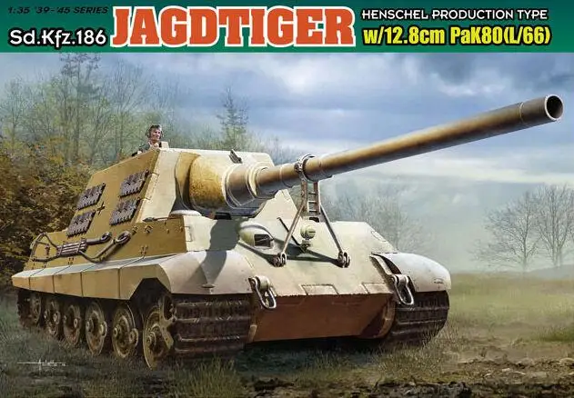 Набор моделей Dragon 6827 1/35 Jagdtiger w/12 8 cm PaK.80 (L/66) | Игрушки и хобби