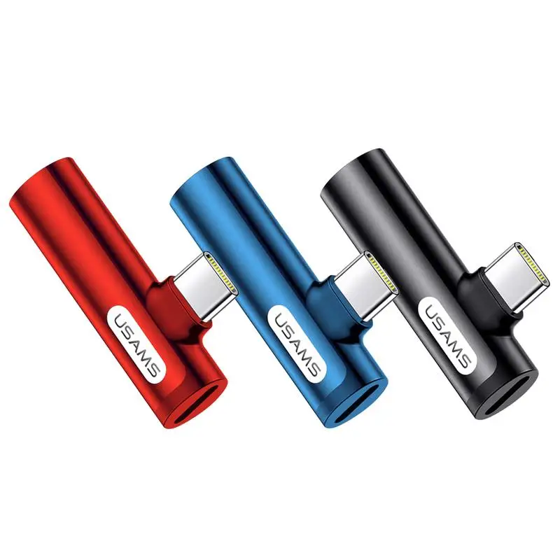 

new USAMS Type - C + 3.5MM Audio Adapter Mini Portable small for Huawei Millet Samsung Call Connector