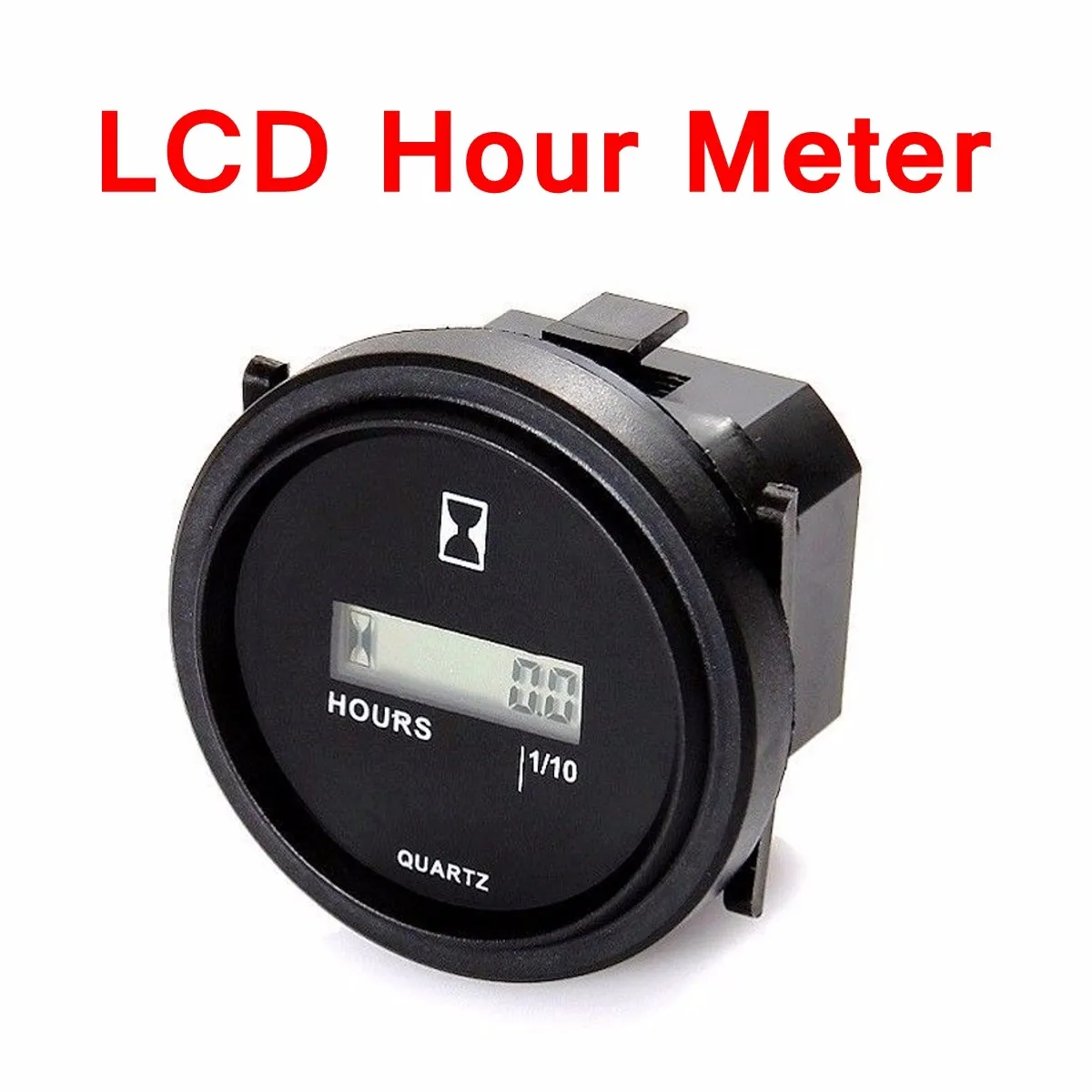 

12/24/36V 2 inch Digital LCD Display Hour Meter CE Gauge for Marine Boat Engine Tractor Generator