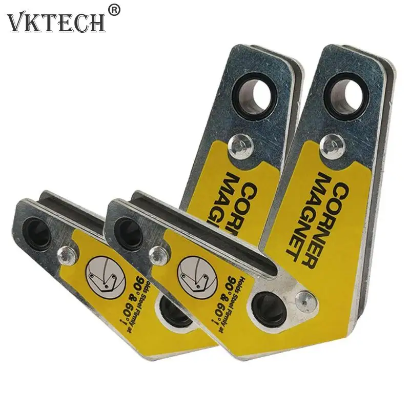 

2pcs Double Head Welding Positioner Fixer Magnetic Position Welding Device for Heavy Duty Welding and Fixing 60/90 Degrees