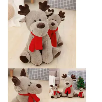 

28CM Xmas New Christmas Elk Doll Plush Toy Christmas Child Doll Xmas Gifts