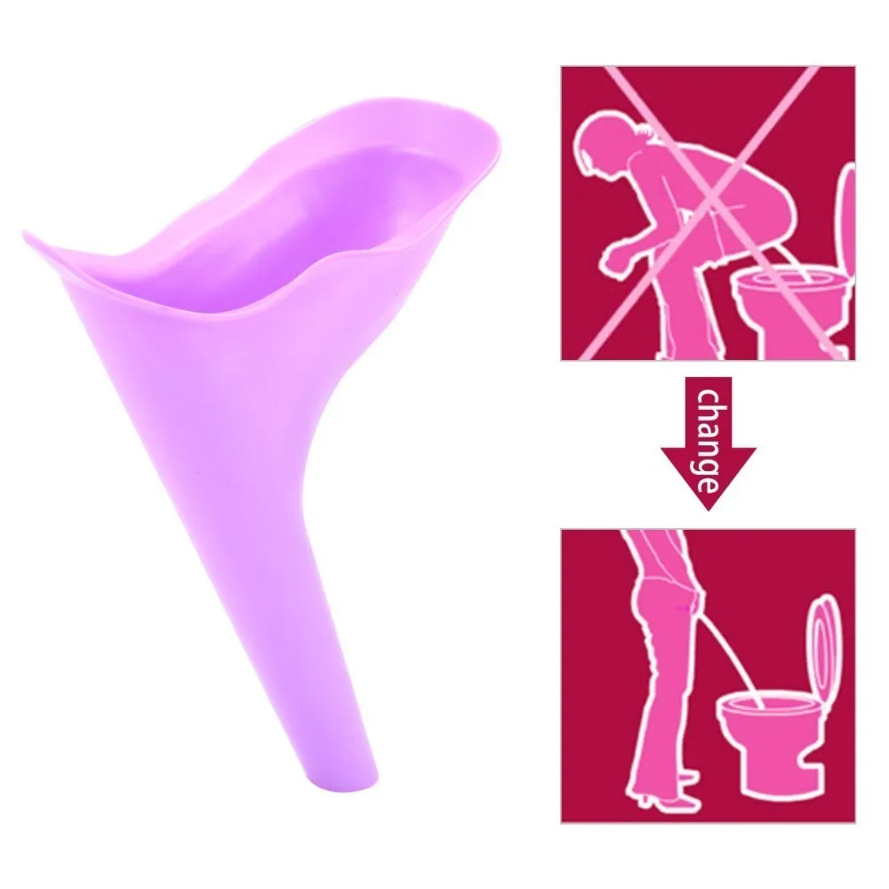 Portable Women Urine Device Funnel Urinal Outdoor Camping Travel Portable Useful Tool Female Soft Silicone Stand Up & Pee Device Portable Women Urine Device Funnel Urinal Outdoor Camping Travel Portable Useful Tool Female Soft Silicone Stand Up & Pee Device