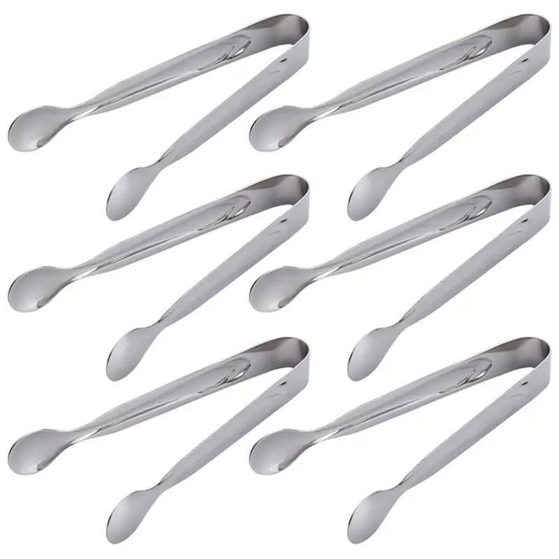 

Sugar Tongs Set of 6 Grade Premium Stainless Steel Ice Tongs Small Kitchen Serving Tong for Tea Coffee Mini Serving Appetizers